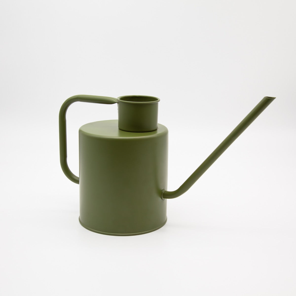 Merlino 2L watering can in matte avocado green steel