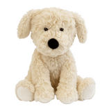 Milo the Puppy soft toy by Lily & George, plush puppy toy in neutral tones for nursery or bedroom