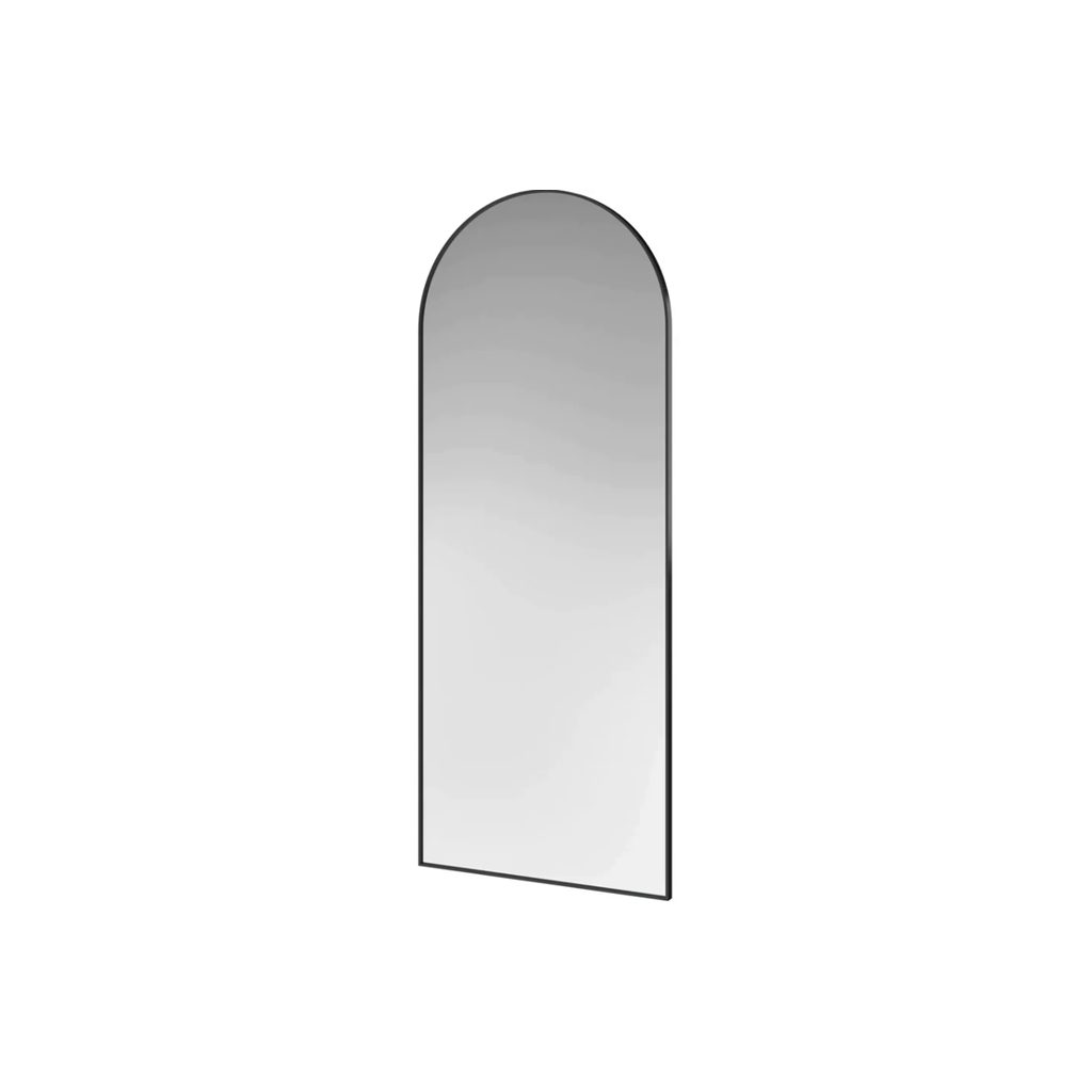 Arch floor mirror by Ned Collections in black metal frame, 180cm high