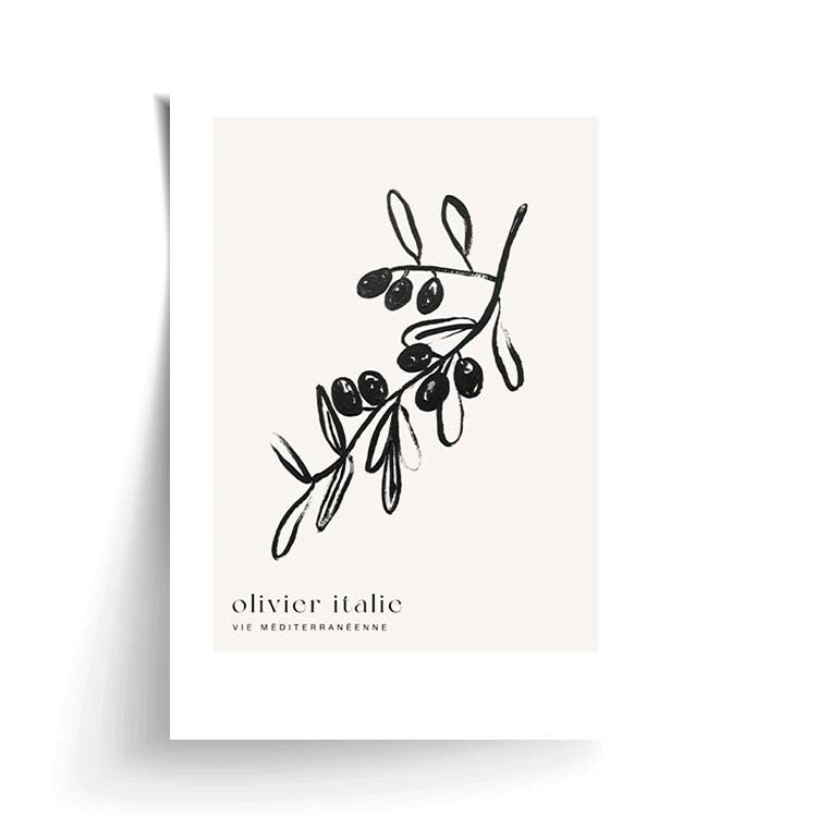 Olive Tree Print by Papier HQ unframed on matte card