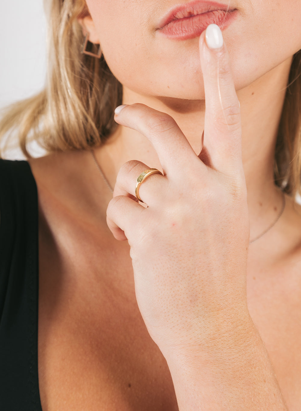 Love You Ring, Sterling Silver or 14K Gold Plated
