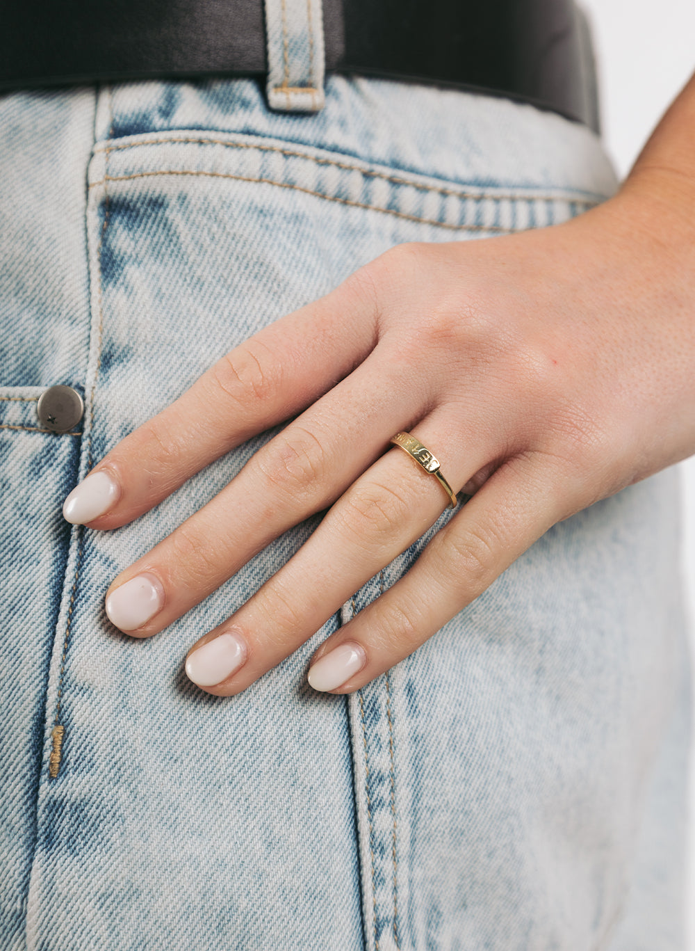 Love You Ring, Sterling Silver or 14K Gold Plated