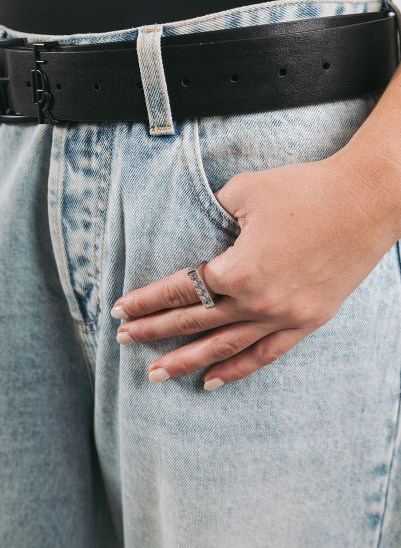 Be Mine Ring, Sterling Silver with Clear Zirconia