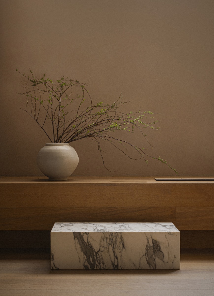 Stillness page spread showing a Kyoto interior