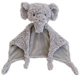 Peanut the Elephant comforter by Lily & George with soft grey fabric and floppy ears