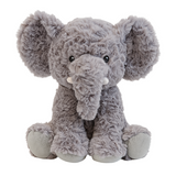 Peanut the Elephant soft toy by Lily & George with floppy ears and plush grey texture