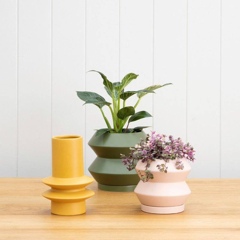 Hanover Sculptural Vase – Parchment or Sage Ceramic Statement