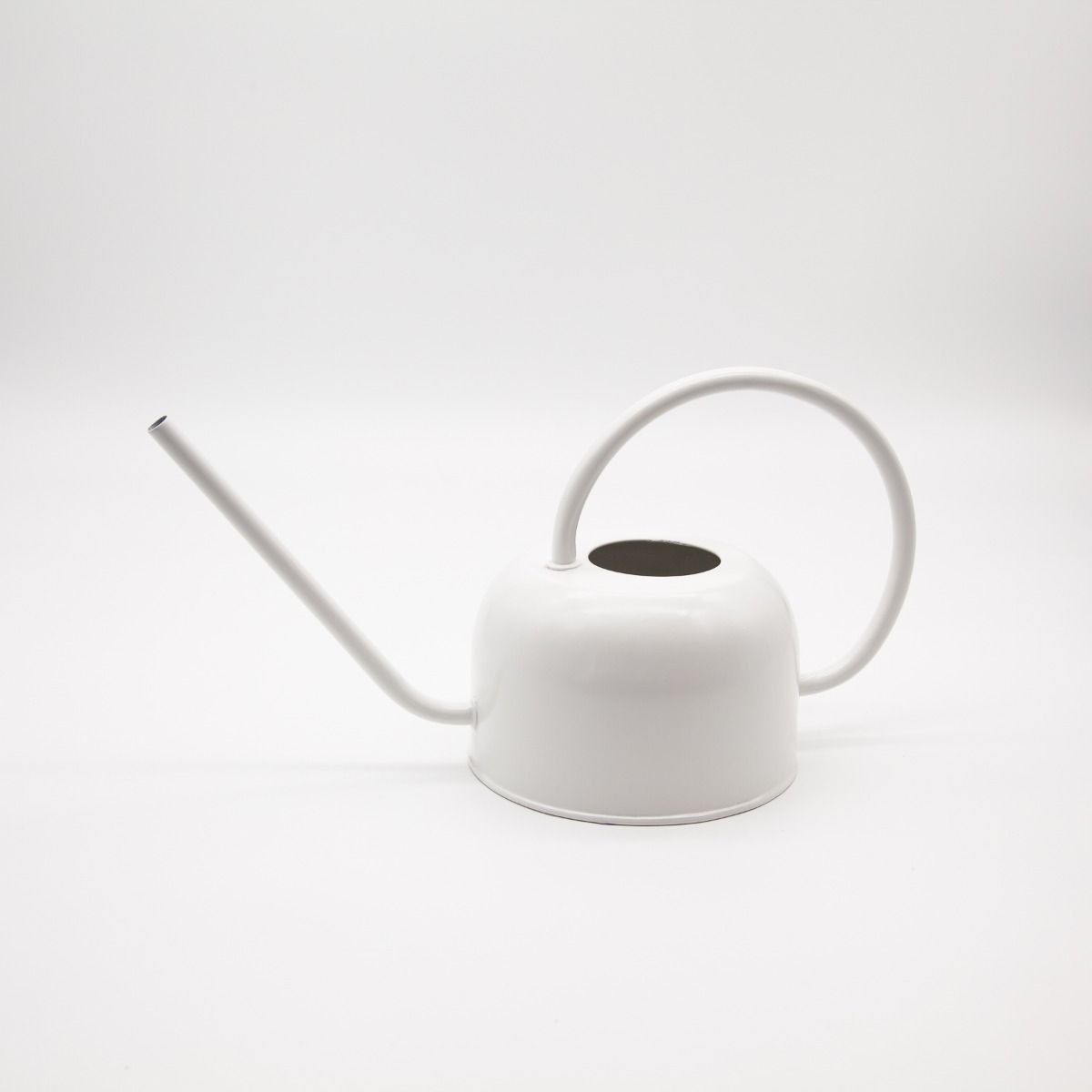 Corfu Watering Can – 1.1L White | Matte Powder-Coated Galvanised Steel Watering Can