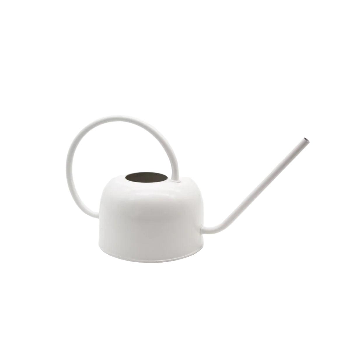Corfu Watering Can – 1.1L White | Matte Powder-Coated Galvanised Steel Watering Can