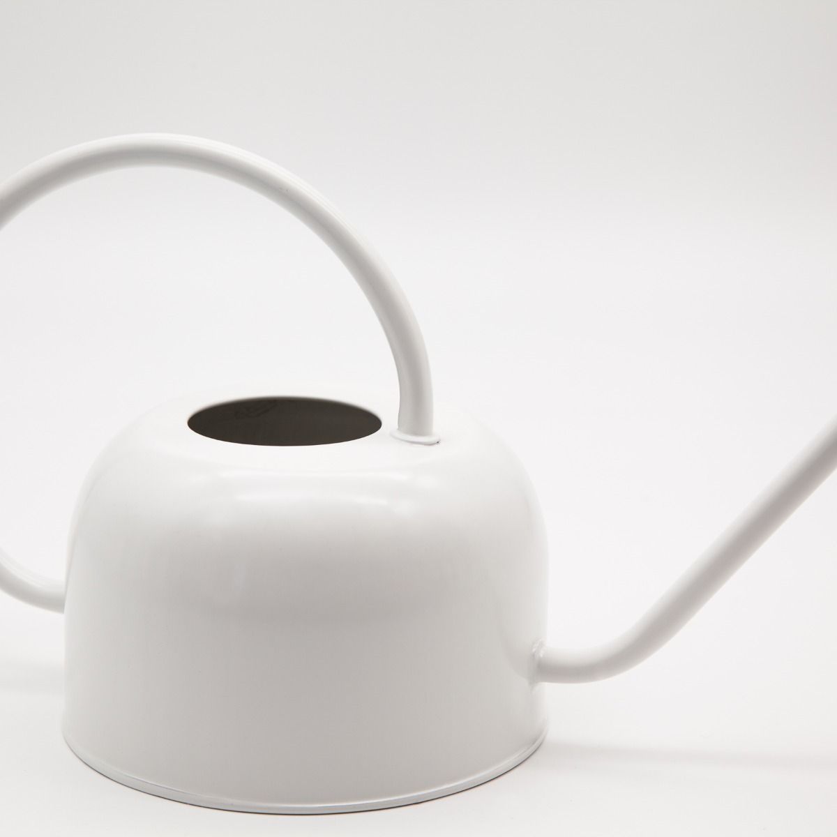 Corfu Watering Can – 1.1L White | Matte Powder-Coated Galvanised Steel Watering Can