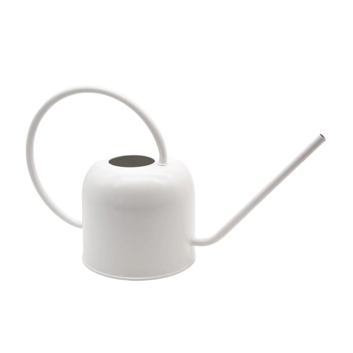 Como Watering Can 1.7L – Potted White Steel with Matte Finish