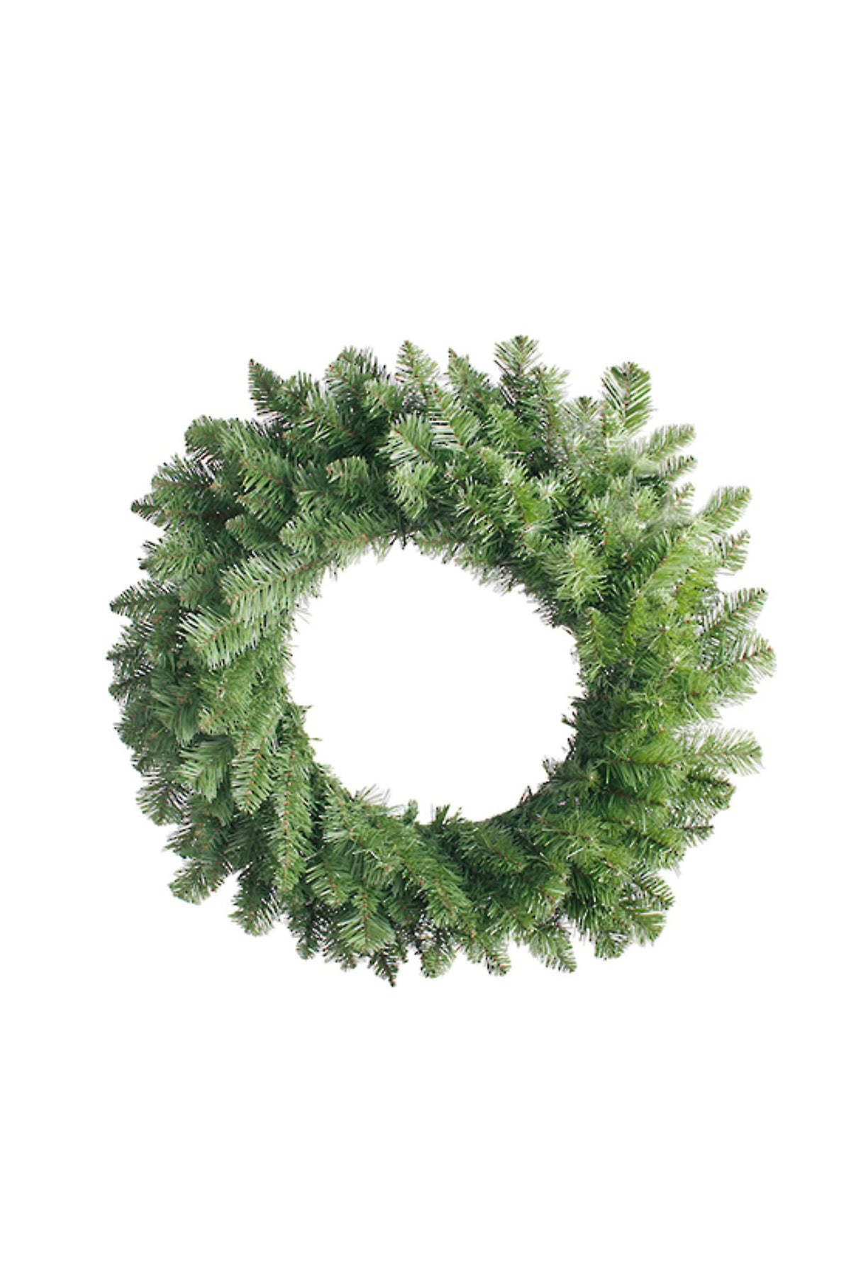 Full round artificial Royale Christmas wreath in classic deep green fir, 75cm