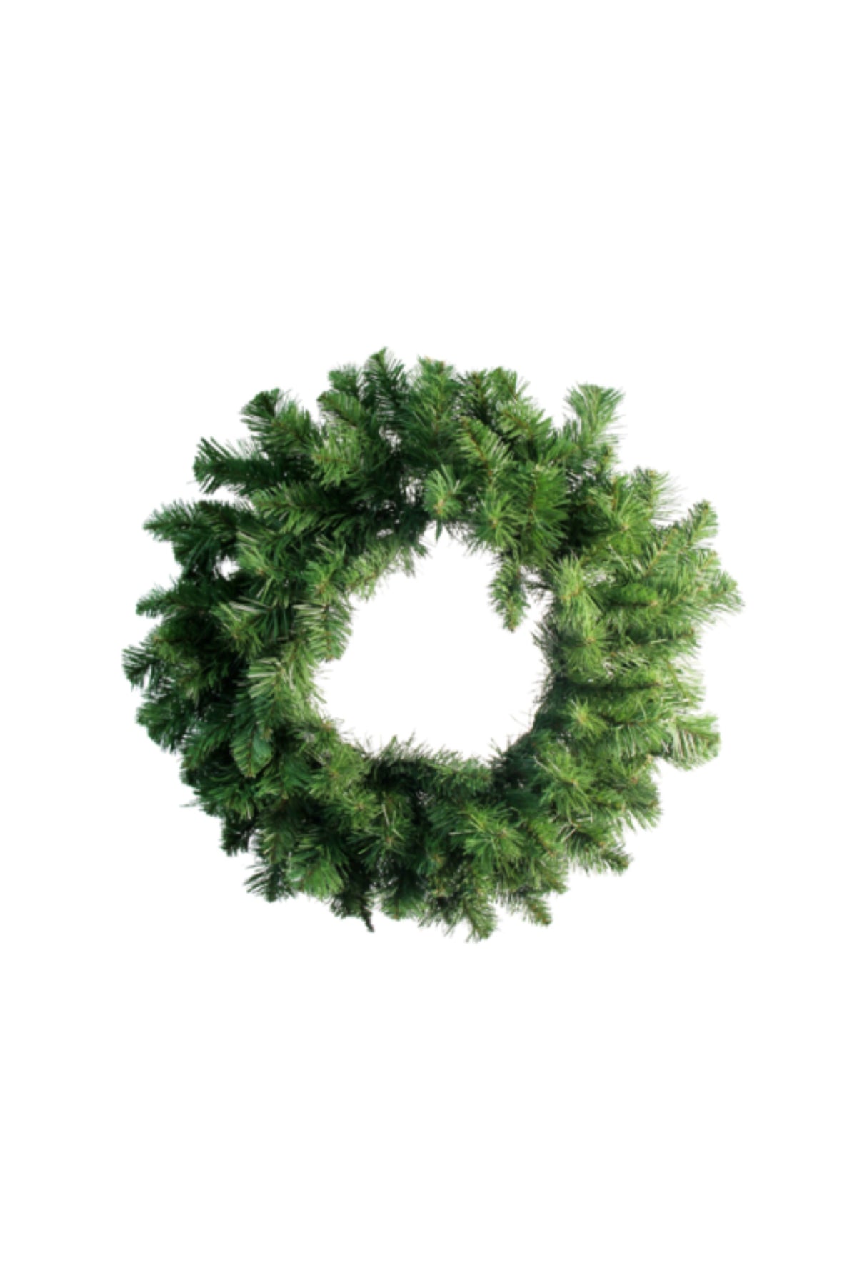Full round artificial Royale Christmas wreath in classic deep green fir, available 50cm to 1.5m