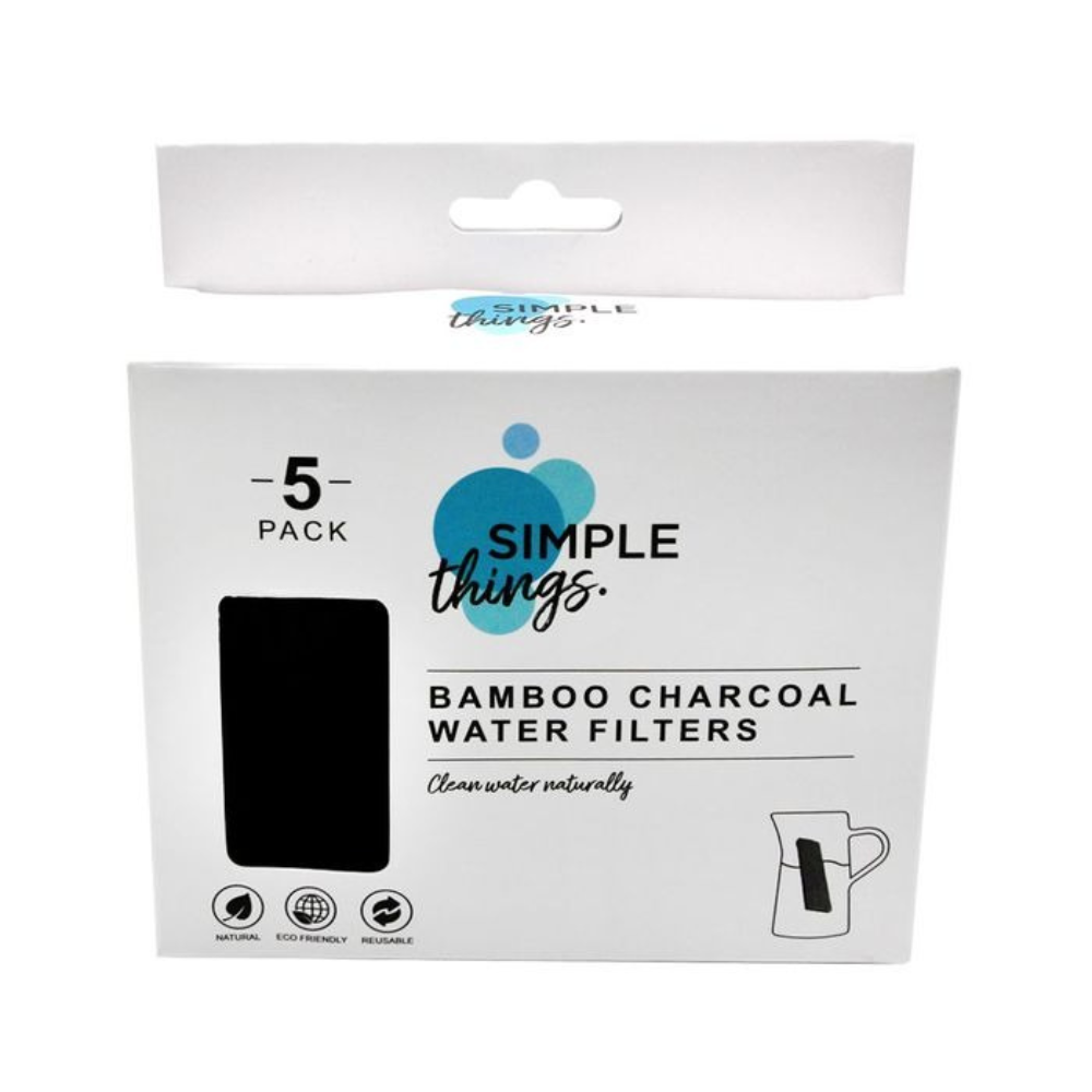 Simple Things bamboo charcoal water filters in their pack of five