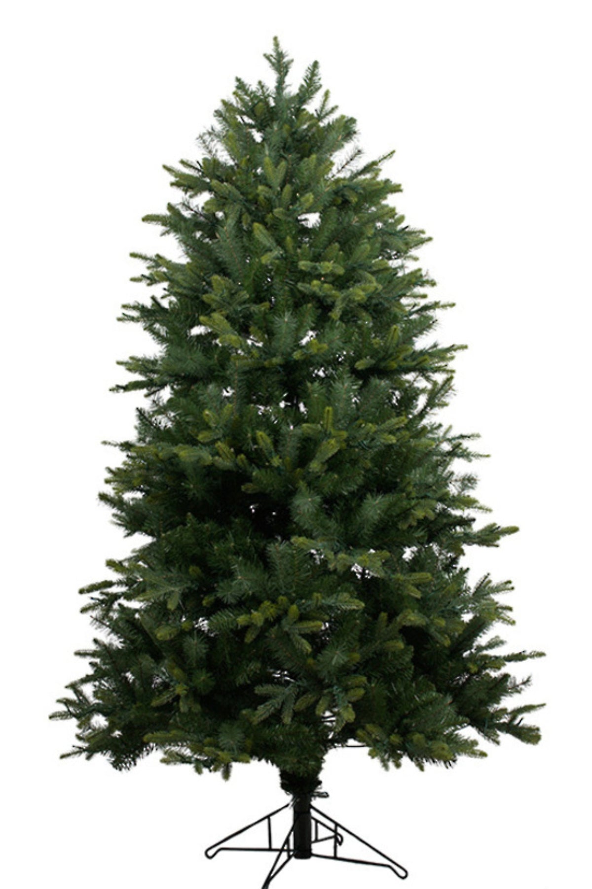 Full 1.83m artificial spruce Christmas tree with 1200 warm white LED lights