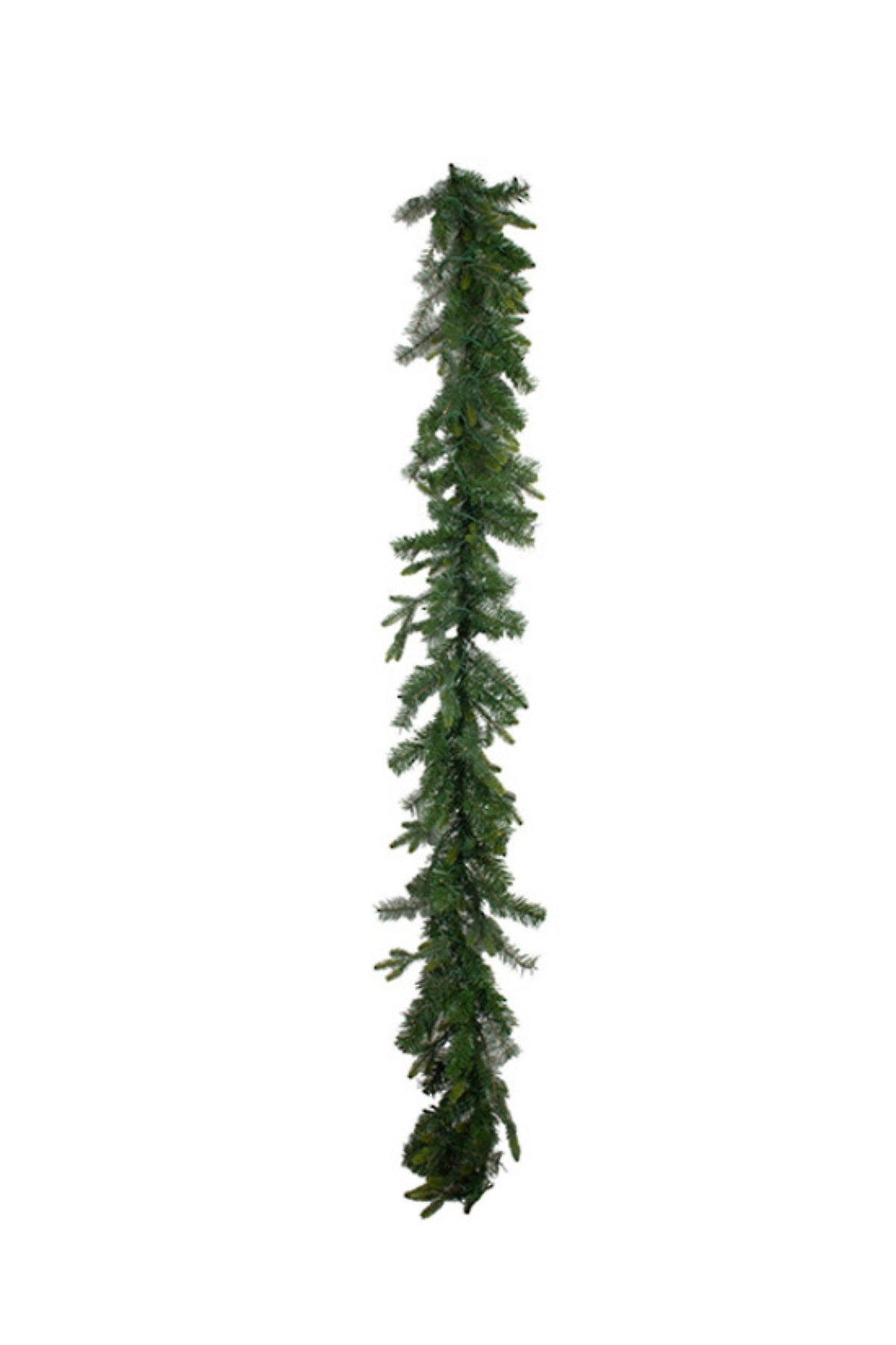 Artificial spruce Christmas garland with built-in warm white micro LED lights, 180cm