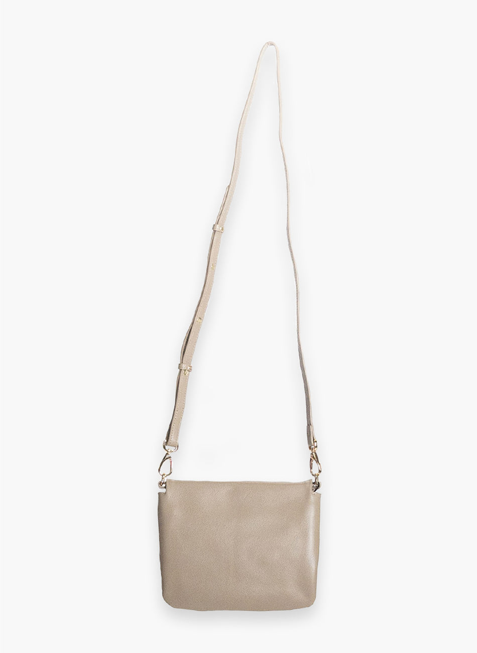 Federation Take Me Leather Crossbody Bag – Gold/Gunmetal Hardware