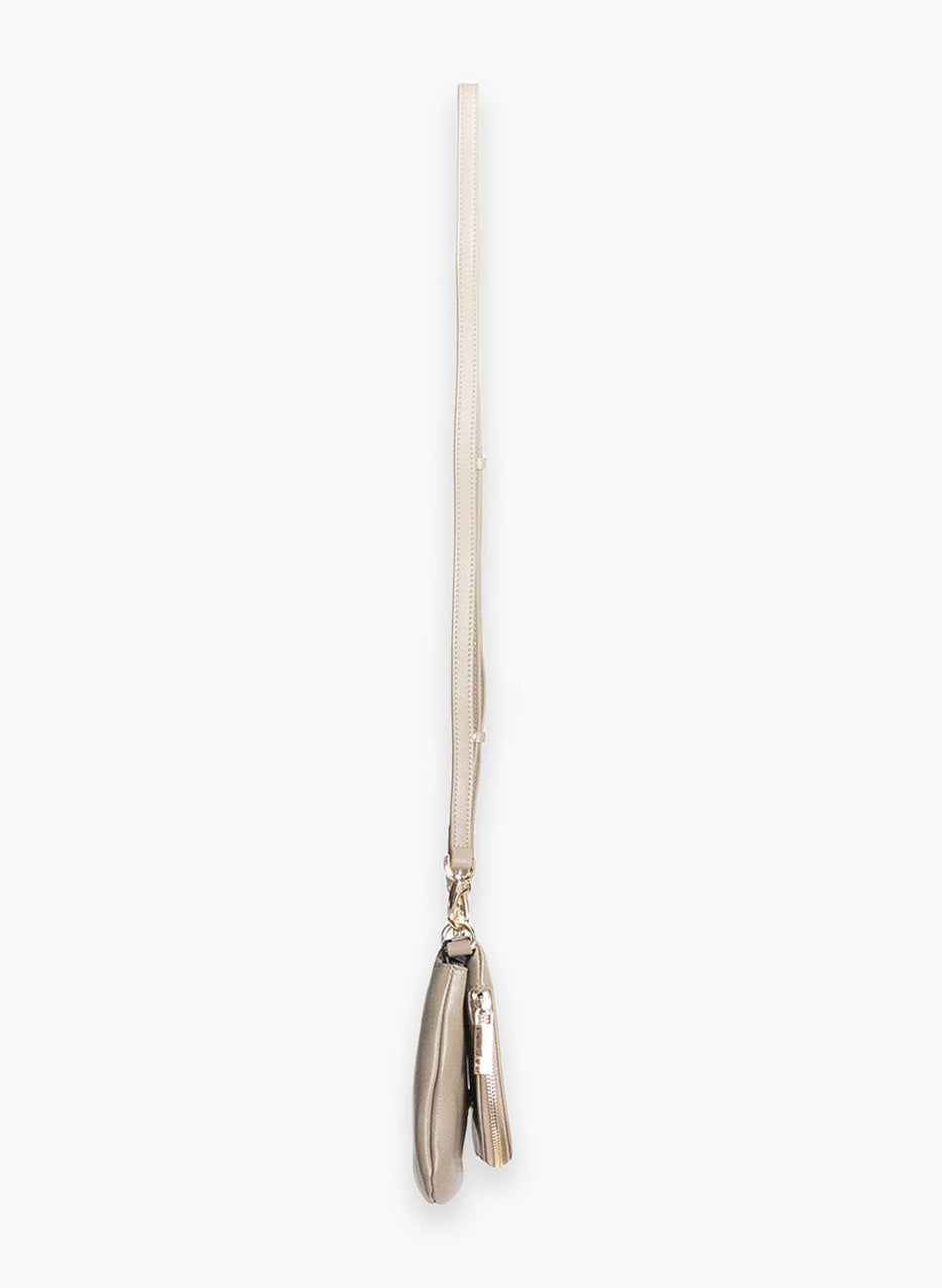 Federation Take Me Leather Crossbody Bag – Gold/Gunmetal Hardware