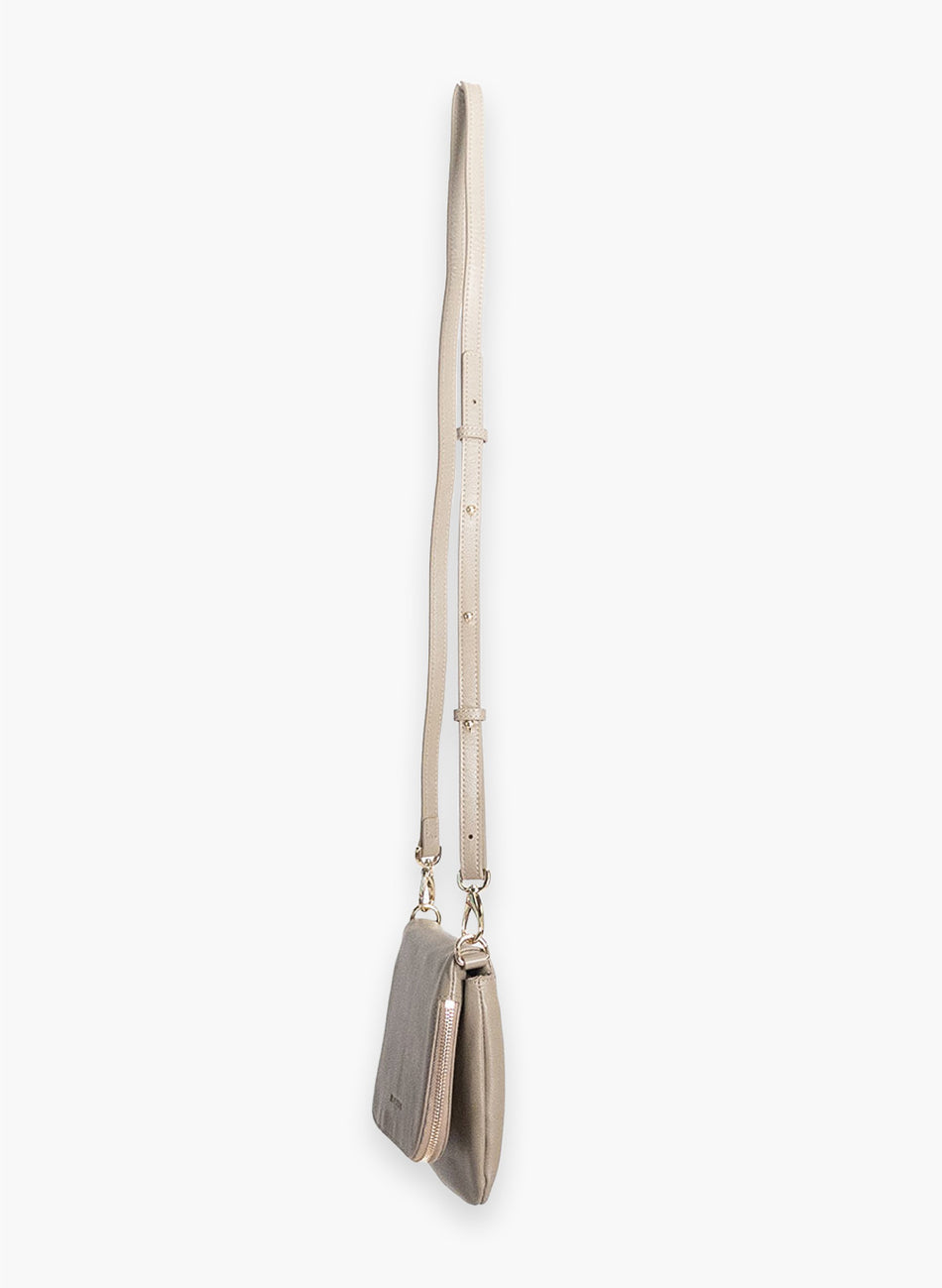 Federation Take Me Leather Crossbody Bag – Gold/Gunmetal Hardware