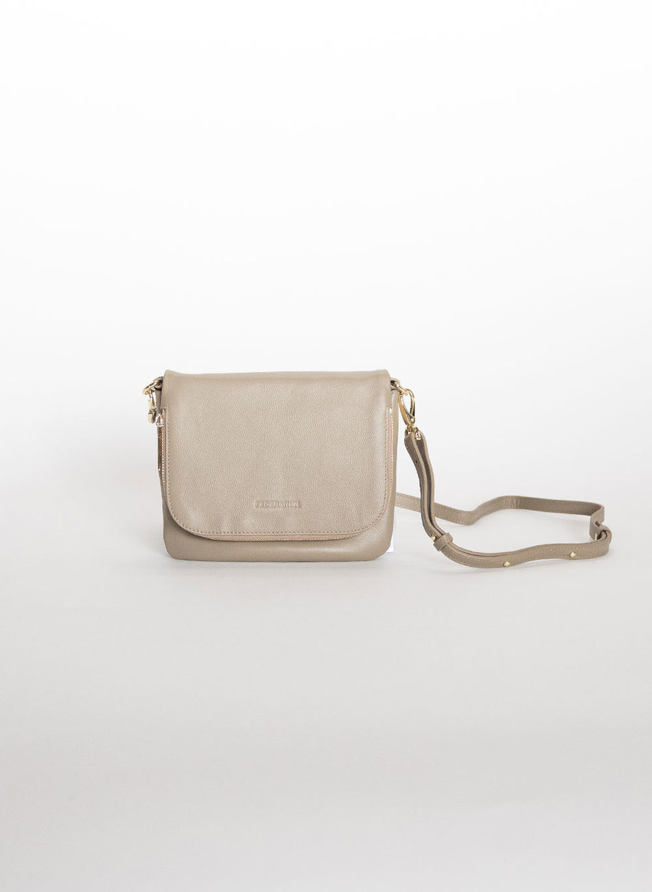 Federation Take Me Leather Crossbody Bag – Gold/Gunmetal Hardware