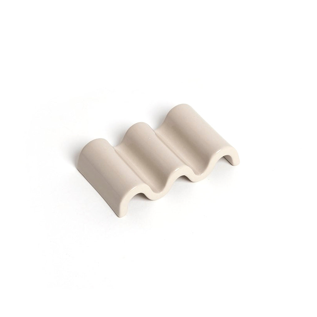 Wave Dish modern ceramic ripple tray by Ned Collections
