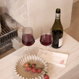 Amalfi Wine Glasses from Papier HQ (Set of 2) — Fluted, Slim Stem