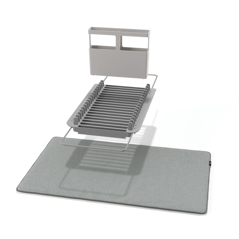 UDry Over The Sink Dish Rack With Dry Mat