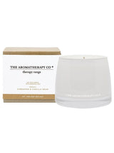 The Therapy® Candle Balance - Cinnamon & Vanilla Bean by The Aromatherapy Co. is infused with the savoury, sweetly spiced aroma of cinnamon and vanilla bean.