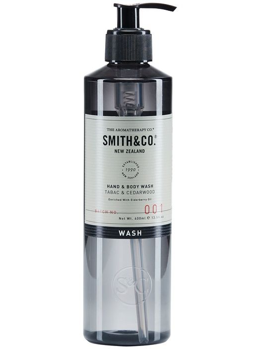 The Aromatherapy Co Smith & Co Hand & Body Wash Tabac & Cedarwood (Preorder) is now available for preorder with an estimated time of arrival (ETA) in Early Nov.