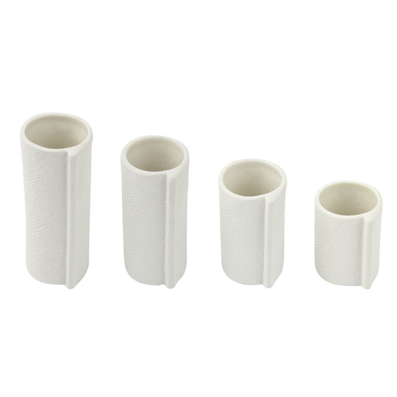 Burlap Vase - Set of 4 White