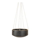 A Embers Hanging Planter - Small Charred from Zakkia on a white background.