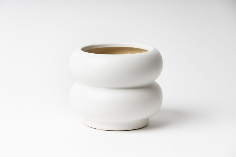 A HAZY POT with a gold rim from Ned Collections.