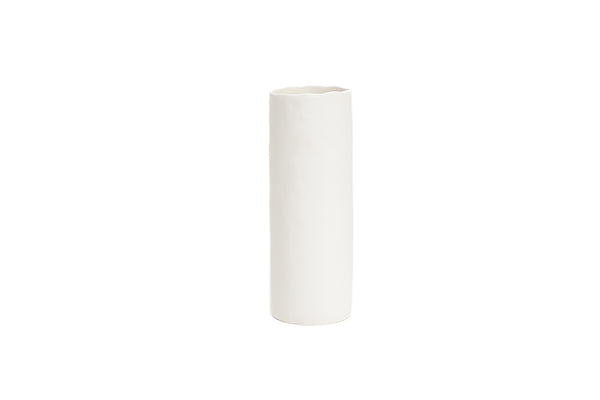 The Bernie Vase - Various Options from Ned Collections features a sleek matte finish, standing out beautifully against the white background.