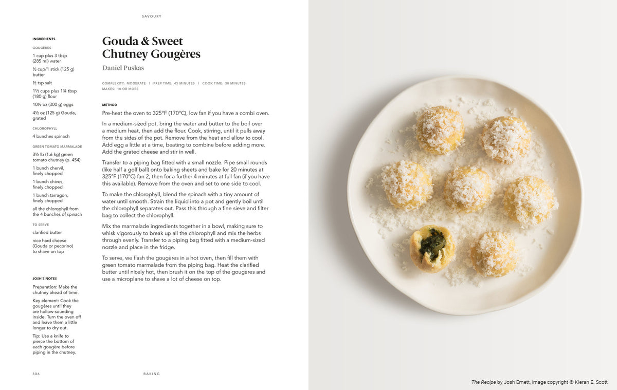 The Recipe cookbook page spread showing food photography