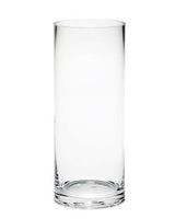 A Glass Cylinder Vase - Various Sizes by Vases on a white background.