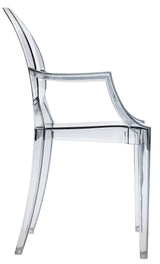 A Casper Dining Chair with Arms by Flux Home, on a white background.