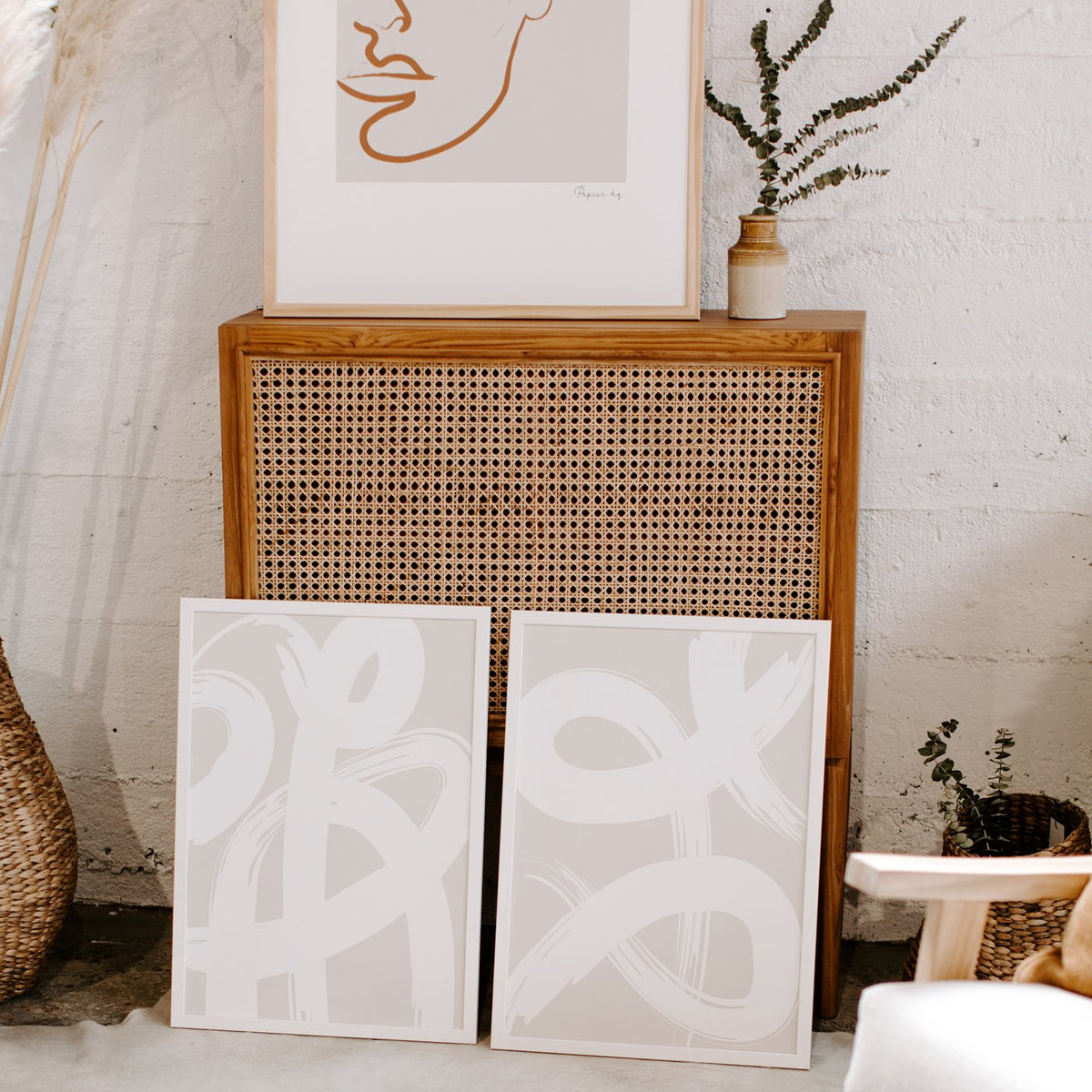 PAPIER HQ | PAINT BRUSH PRINT 2 NATURAL