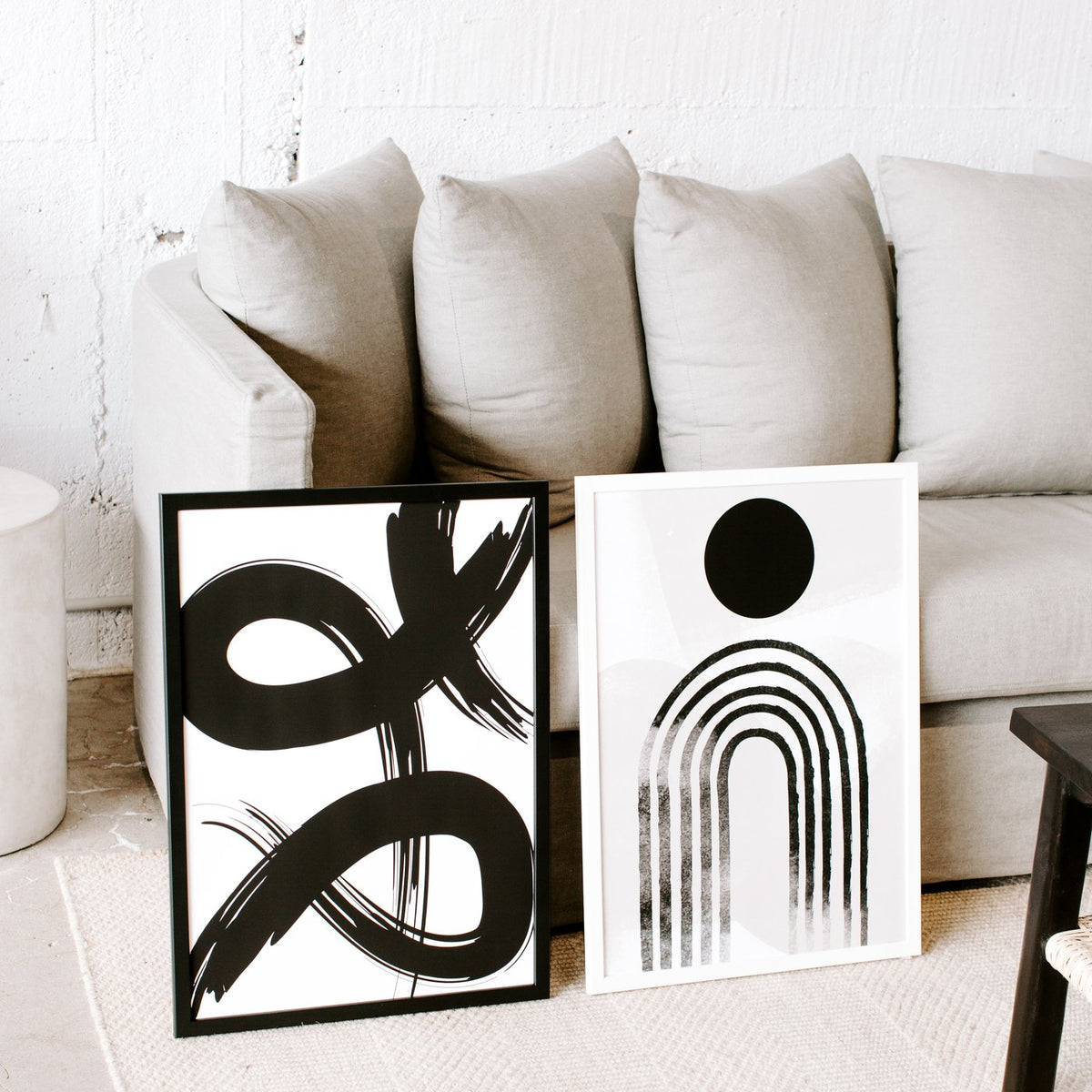 PAPIER HQ | PAINT BRUSH PRINT 2 BLACK