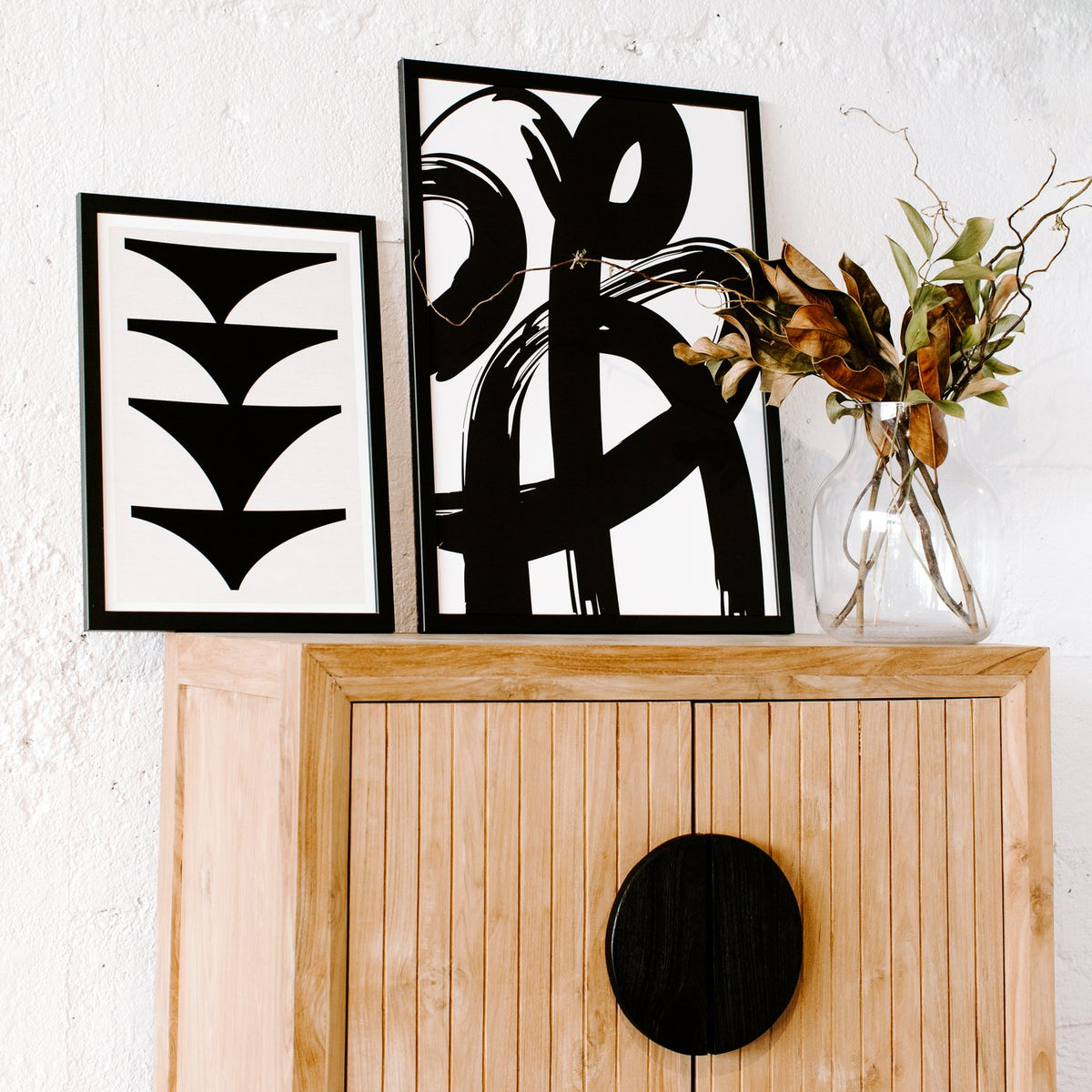 Paint Brush Print Black | Papier HQ