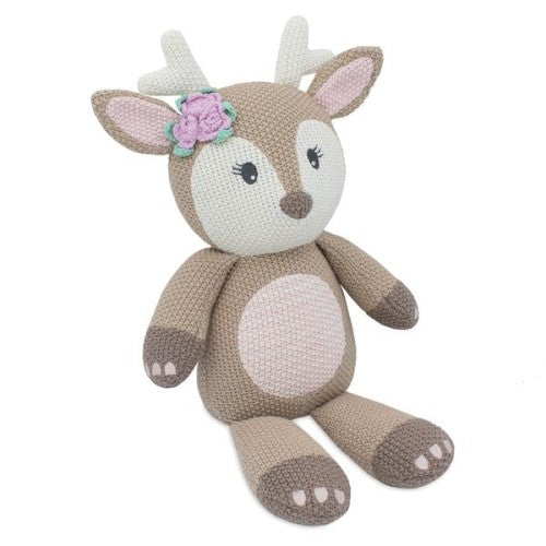 Living Textiles' Whimsical Knitted Toy (Ava the Fawn)