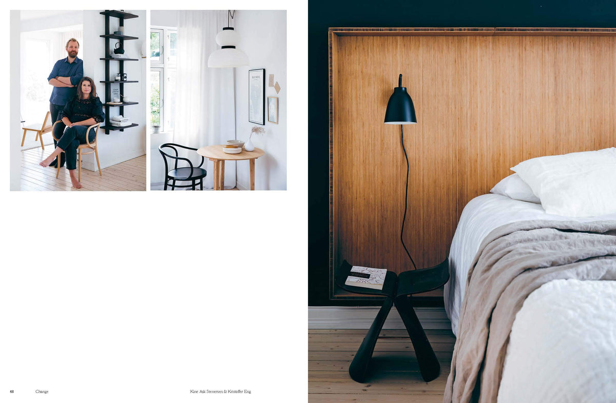 Still The Slow Home book page spread showing natural textures