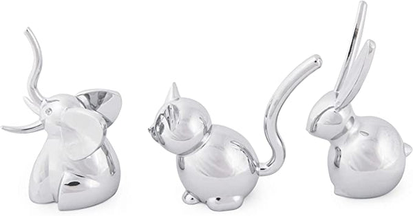 Zoola Ring Holders (3 Pack) - Chrome