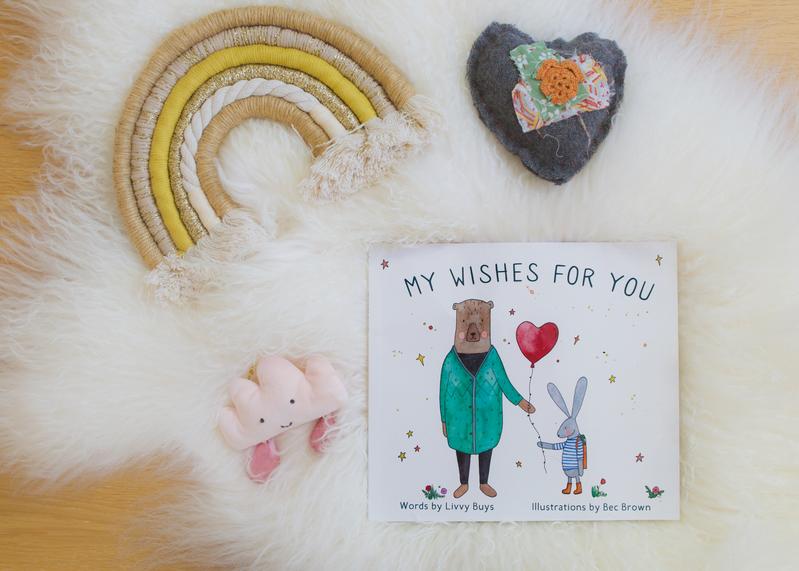 My Wishes for You illustrated children's book by Olive + Page