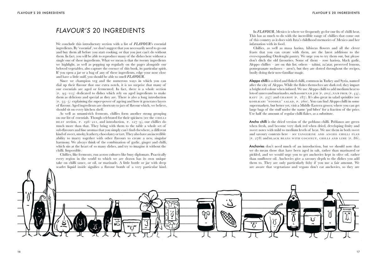 Ottolenghi FLAVOUR open page spread