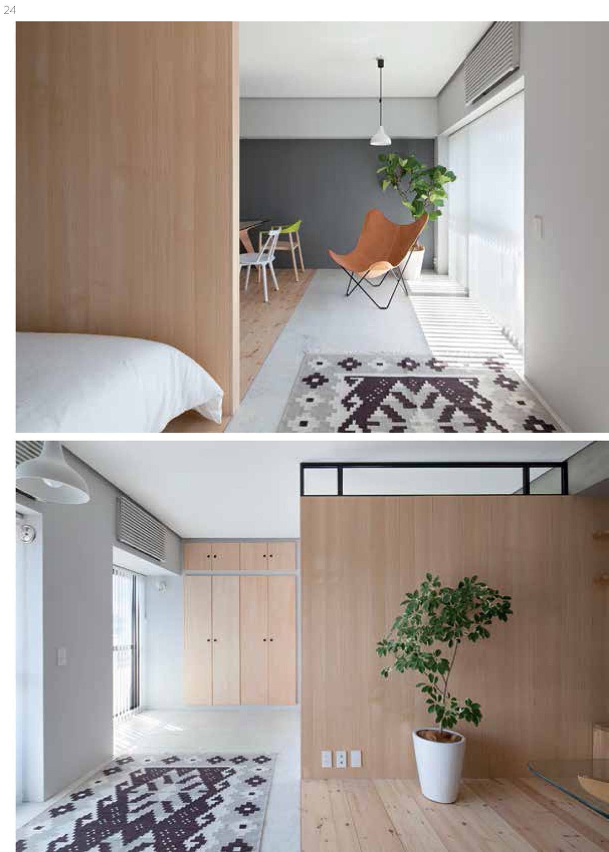 Modular Micro Apartments page spread showing storage solutions