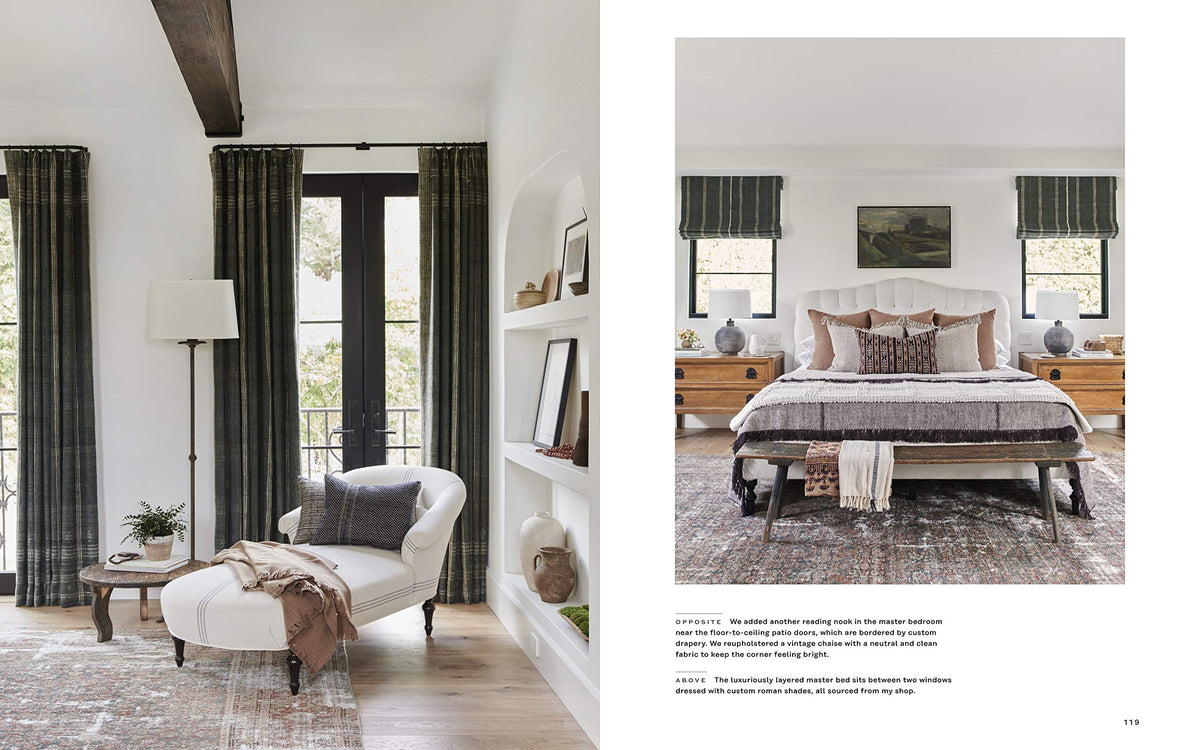 Made for Living page spread showing a layered bedroom