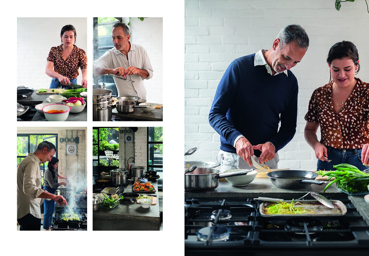 Ottolenghi FLAVOUR page spread showing a colourful dish