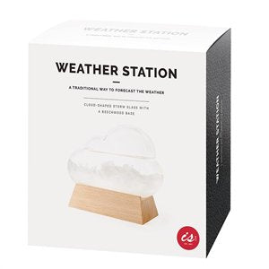 An Albi Cloud Weather Station in a box that accurately measures atmospheric fluctuations and provides real-time weather forecast.