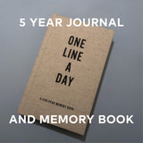 5 year Canvas One Line a Day and Memory Book from Books.