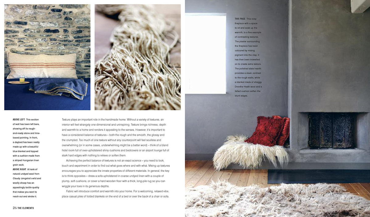 Handmade Home page spread showing an artist's home